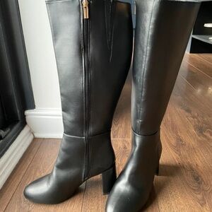 New Look Black Heeled Boots for Women